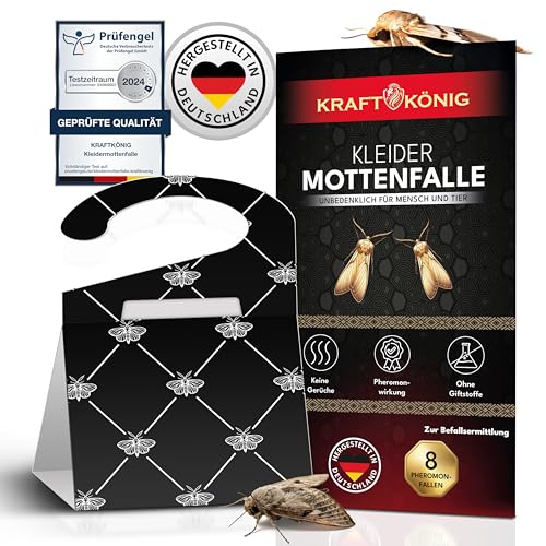 Kraftkönig Kleidermottenfalle Schwarz 8X Mottenfalle