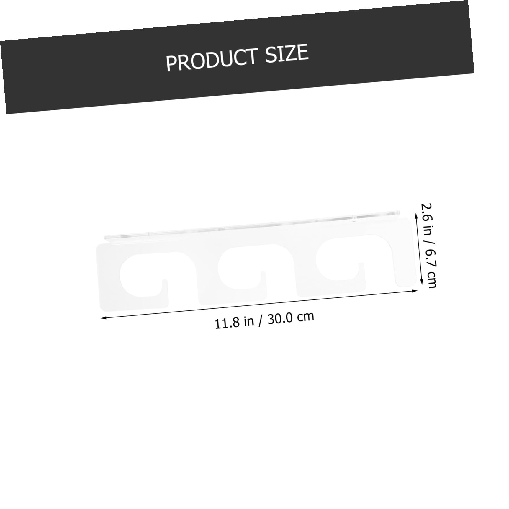Toyvian 2paia Supporto per Canne da Pesca da Soffitto Staffe per Canne da Pesca in Acrilico Supporto da Parete per Garage per Tetto