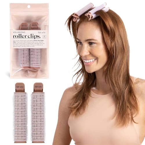 Kitsch Sofortige Volumen-Haarspangen für Frauen – Rollenclips für Volumen, Ansatzlifting auf allen Haartypen, einfach zu bedienen, 2 Stück
