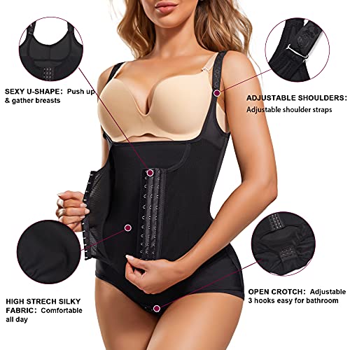 REYEOGO Waist Trainer for Women Shapewear Bodysuits Firm Body Shaper Butt Tummy Control Faja Colombiana Open Bust Corset3