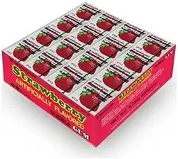 Chiclete Japonês Gum Morango Caixa com 48Un Marukawa