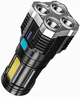 lanterna led recarregavel 4 leds mas forte do mundo USB camping