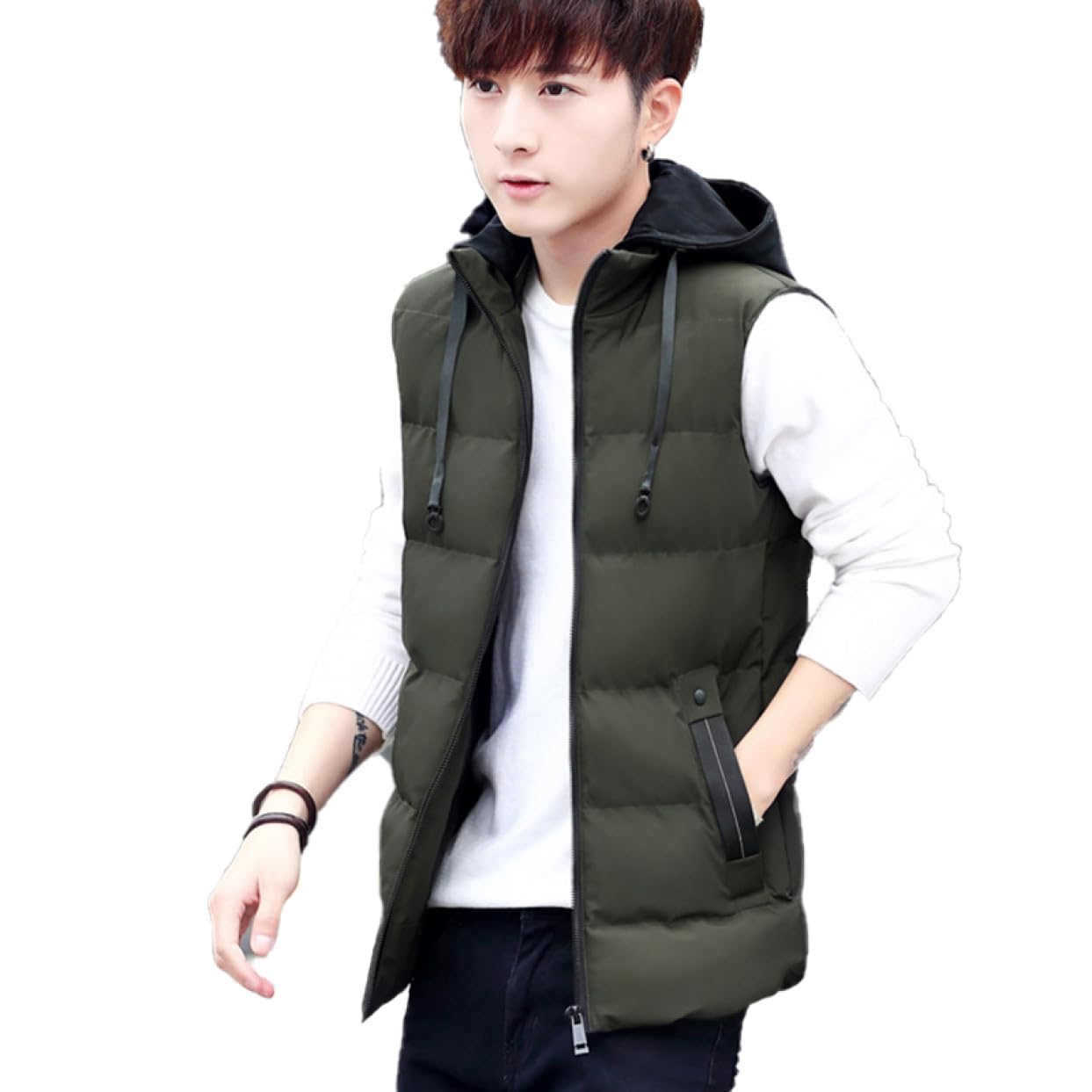   ダウンベスト オリーブ色 シェラデザインズダウンベストグリーンDOWNVEST7981Green60/4064