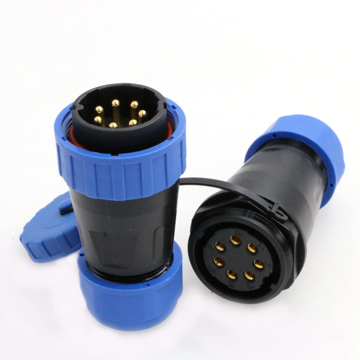 Eonvic TY28 Docking Aviation Plug Quick Disconect Waterproof Panel Mount Wire Connector 4pin 5pin 6pin 7pin 9pin Male Plug and Femae Socket (7Pin) - Image 3