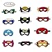 Morkia Masques de Super-Héros, 12pcs Masques pour Enfants Dress Up Masque de Super-héros Cosplay Pour Enfants Cadeaux D'anniversaire et Fête d'Anniversaire pour Filles, Garçons et enfants