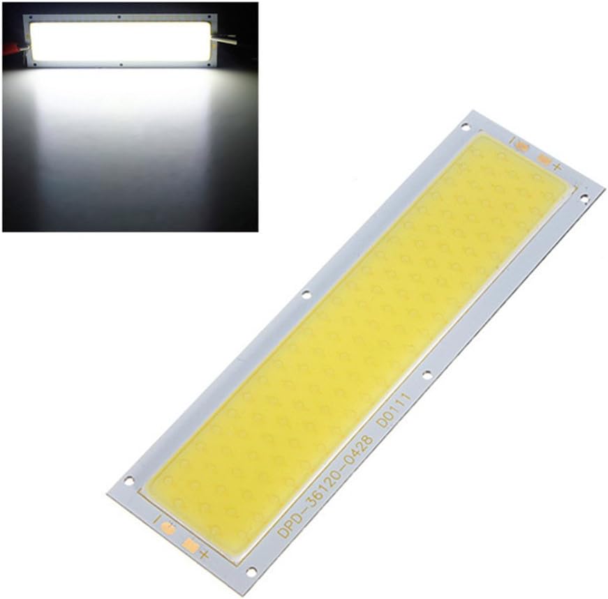 Auto DIY Lights Panel - 12V 600LM 10W COB LED Light Board High Power Lamp Chip Warm/Cool White (Cool White, 6000-6500K)