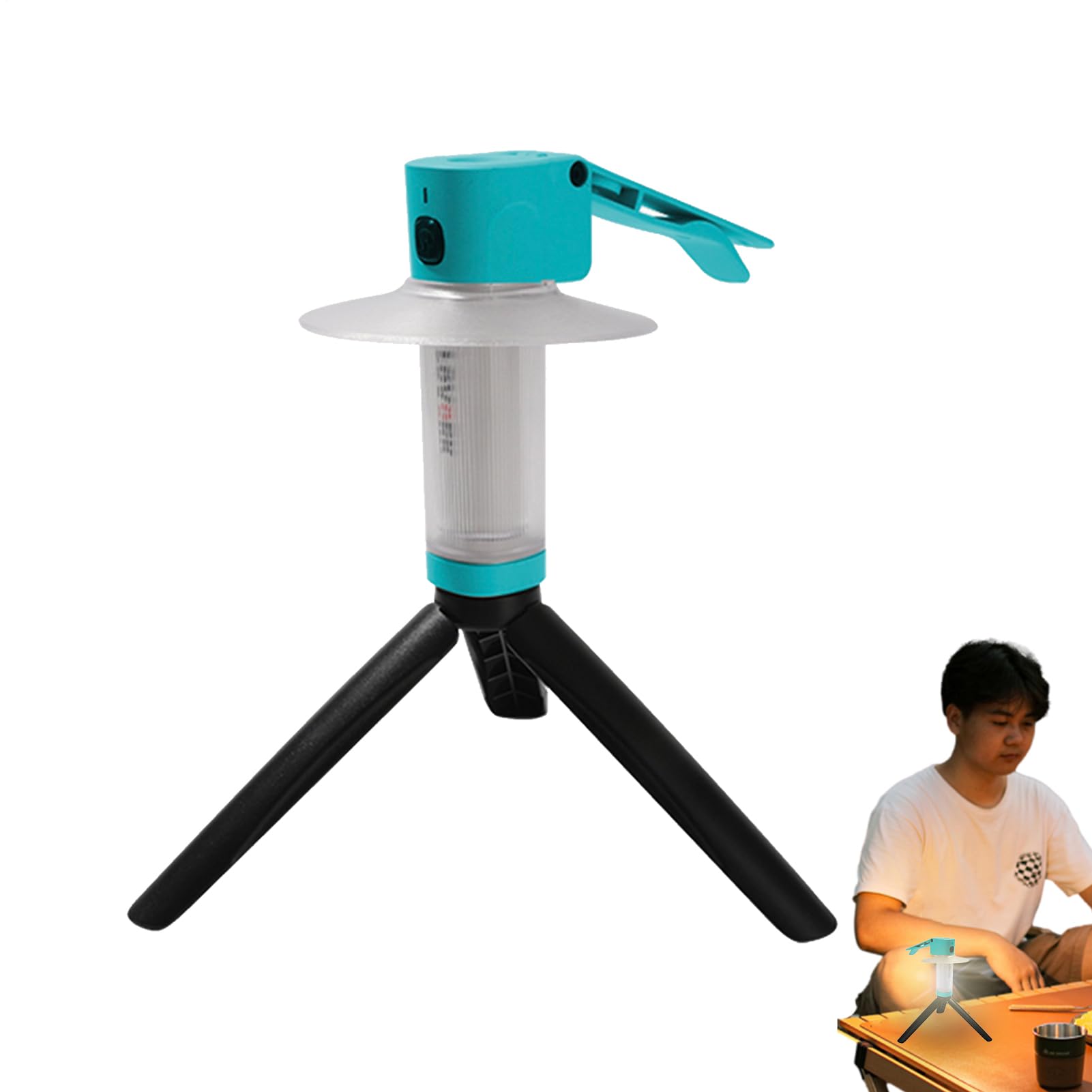 Luces de Camping Luz LED Magnética Ajustable 180° con 3 Colores y 6 Modos