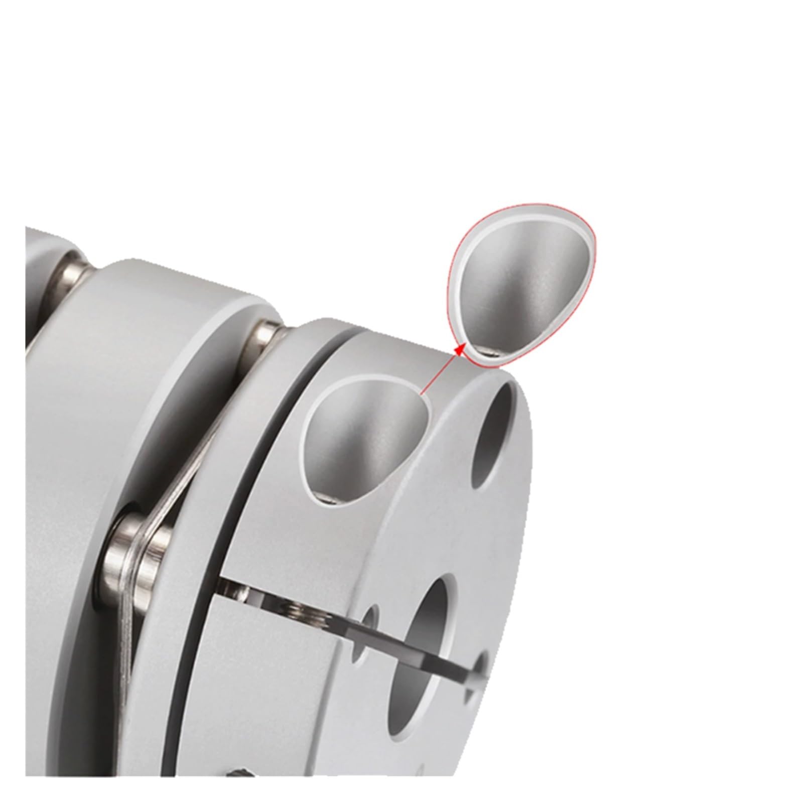 Rigid coupling,Stainless steel rigid coupling 1pcs D44L50 Flexible Diaphragm Coupling Inner Diameter 8/10/12/14/15/16/17/18/19/20mm Shaft CNC Stepper Motor Coupler(10-10)