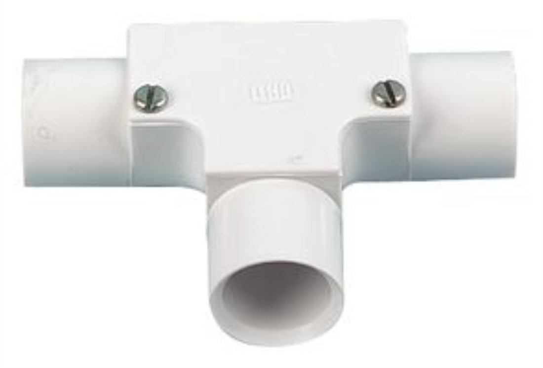 PRO POWERIT20 Inspection Tee, White, Single Pack, 20 mm