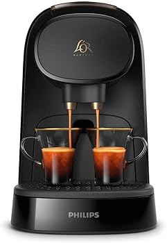 Cafetera de Cápsulas L'OR Barista – Doble Shot, Reconocimiento Dual de Cápsulas, 19 Bares, Nespresso, Bandeja de Goteo Ajustable, Tamaños de Café Personalizables LM8012/66, 1,1 l1