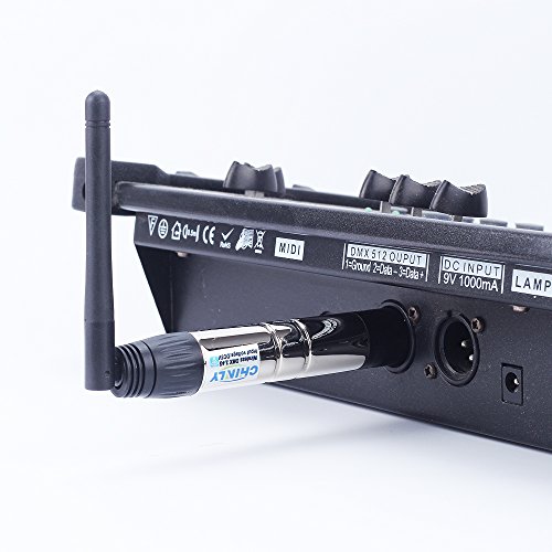 Chinly 8Pcs 2.4G Dmx512 Wireless 1 Male Transmitter & 7 Female Receivers Control For Stage Par Party Light #TOP7