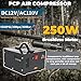 4500PSI Portable PCP Air Compressor, 12V DC/110V AC, Fast Inflation for Paintball, Air Rifle, Scuba Tank, Built-in Fan, Oil Free, Lightweight & Easy to Carry, Black Mixizap