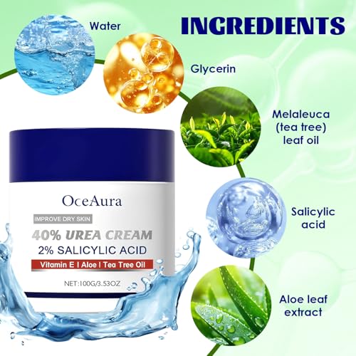 100g Crema Hidratante para Pies, Crema para pies secos y ásperos, Cuidado de los Pie, Nutre y repara los talones, Rápida absorción, Mejora los pies secos y áspero - imagen 5