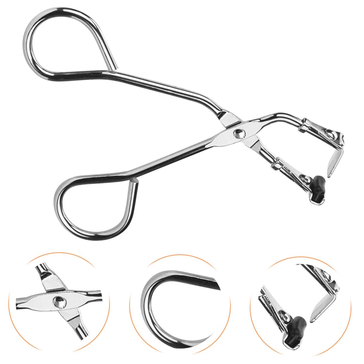 NUOBESTY Wimpernclip Aus Edelstahl Tragbar Wimpernzange Für Make-up Wimpernformer Kosmetikwerkzeug Make-up-zubehör Wimpern-schönheitswerkzeuge