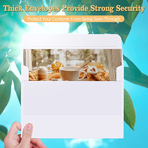 Poever A2 Invitation Envelopes 120 Pack White Envelopes 4.375X5.75 Self Seal Small Blank Mailing Envelopes For Invitation, Greeting Cards, Photos, Wedding, Rsvp, Business #TOP3