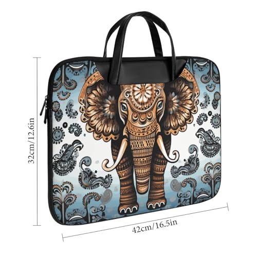 Bolso para portátil impermeable con diseño elefante 17'' miniatura 3