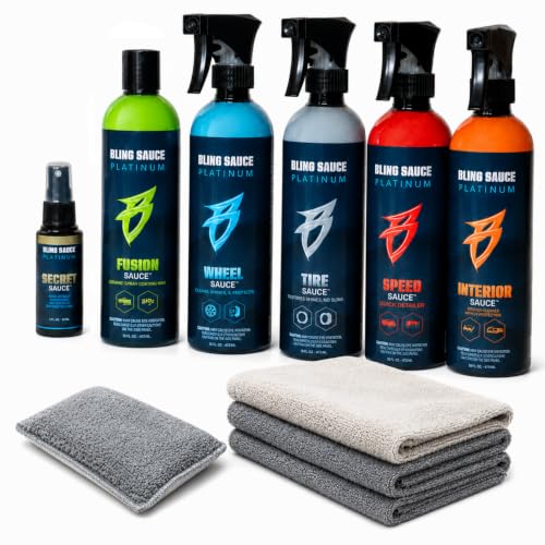 Bling Sauce Essentials 5-Pack Automotive Cleaning & Detailing Kit