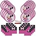 Disney Minnie Mouse Party Supply Bundle Pack for 16 Guests plus 14 Inch Balloon and Party Planning Checklist from Mikes Super Store
