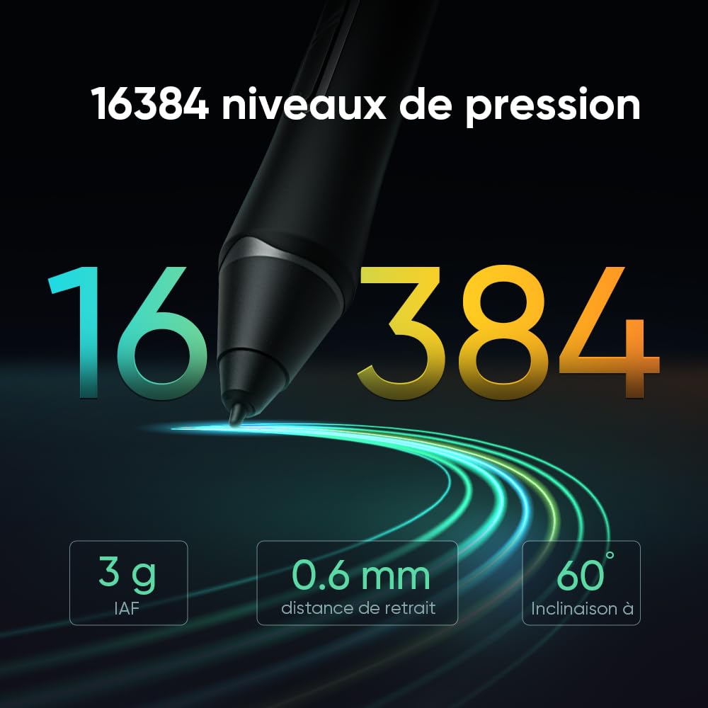 XPPen Artist 22 Plus Tablette Graphique, Tablette Dessin Graphique avec Écran 21,5 Pouces, Stylet à 16K Niveaux de Pression, 130% sRGB, Compatible avec Windows macOS 10.10 Chrome OS 88 Android Linux