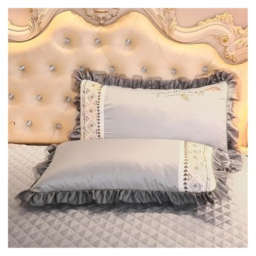 Colcha faldón de encaje beige para dormitorios estilo romántico 5