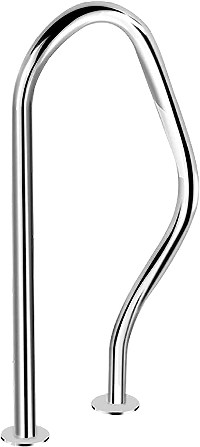 Swimming Pool Safety Hand Rail Pool Handrail Handle Grab Rails Swimming Pool Rail Pool Railing Swimming Pool Handrails for Inground Pool Entry Safety Grips Ramp Railings,Easy-to-Assemble Spa Handrails