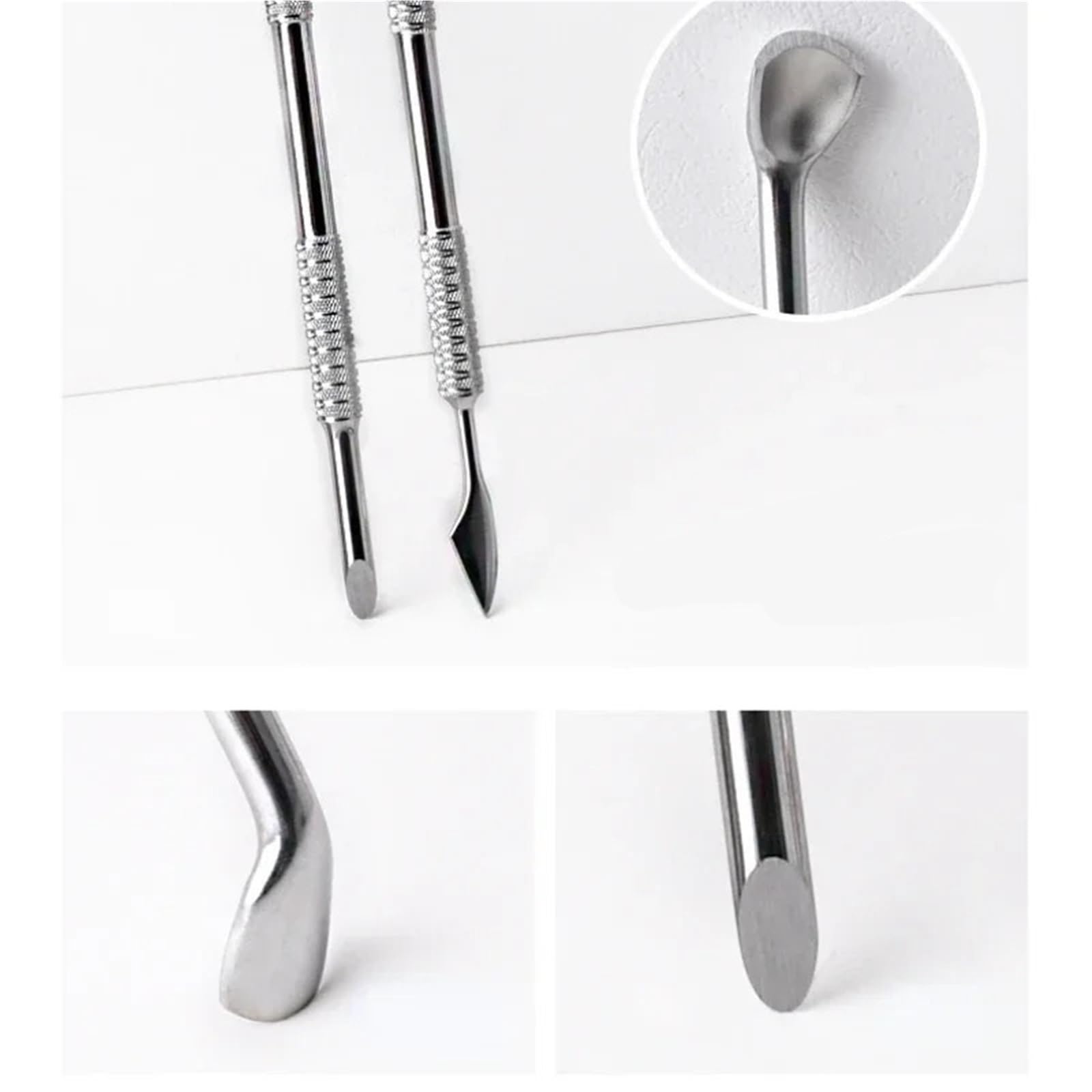 Spingi Cuticole Solvente for smalto for unghie spingi cuticole Per Pelle Morta | Strumento for manicure pulito in acciaio inossidabile for art
