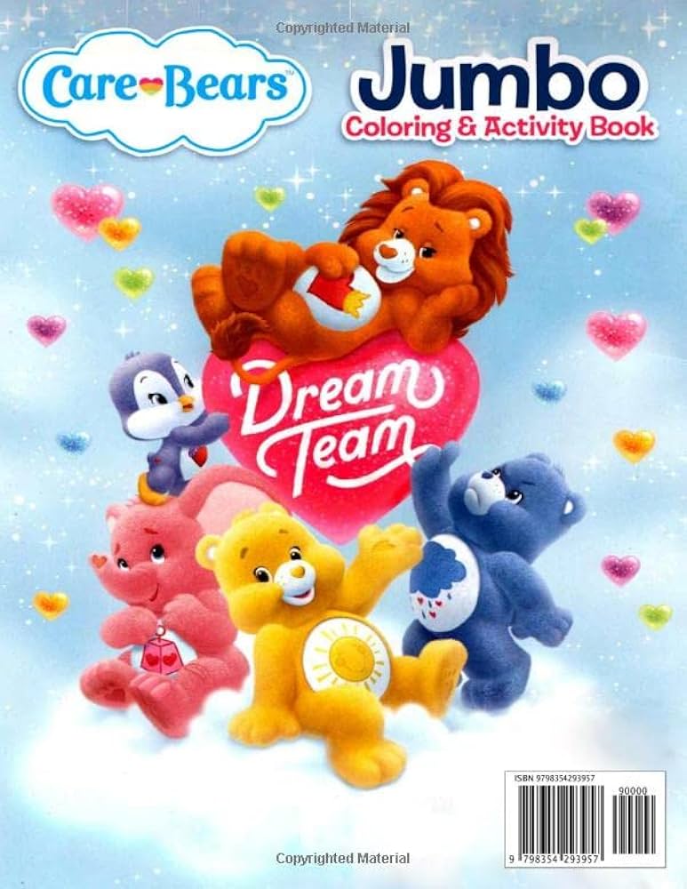 Care Bears Dream Team Júmbô Coloring & Activity: Cute Character