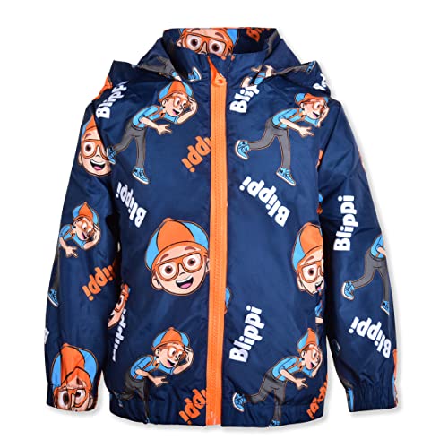 Blippi Boys Windbreaker Jacket for Toddler and Little Kids