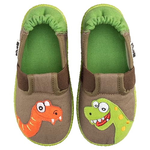 Mules Nanga Nessi 2.0 marron vert 33 pour enfiler ses chaussons seul