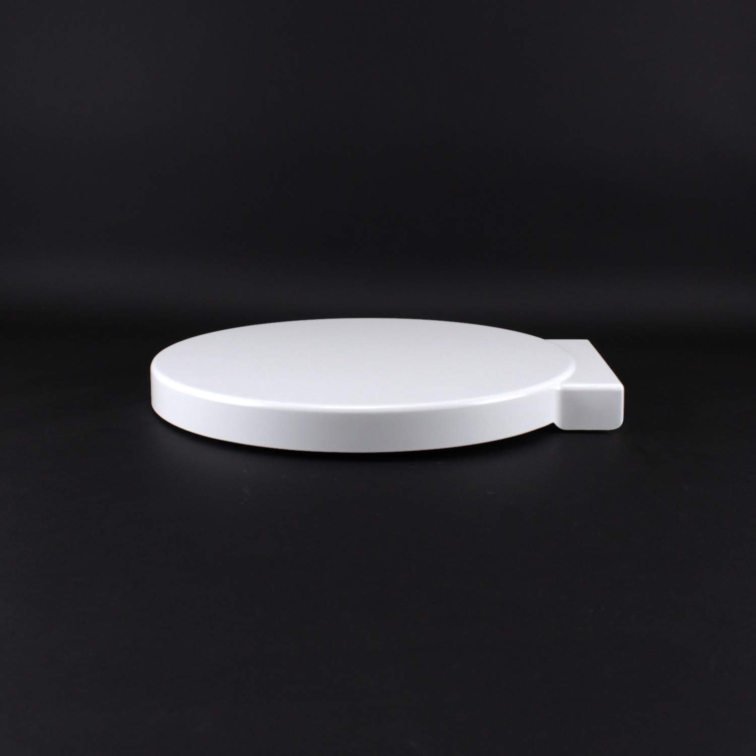 Asiento de inodoro para Arkè Galassia como original, termoendurecible, blanco, bisagra inoxidable normal