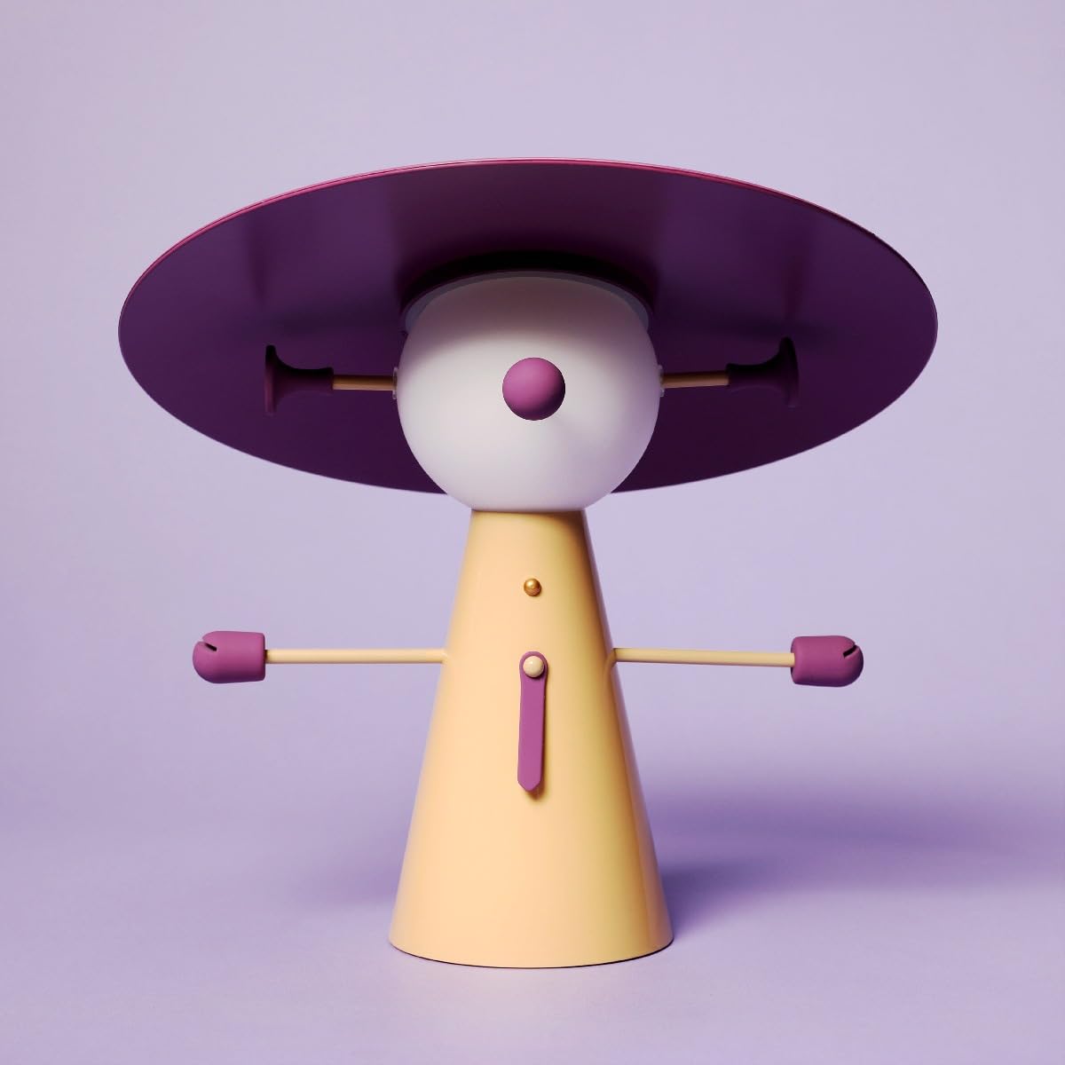OOWOKS Cordless Buddy-Mini Figurine Table Lamp, Touch-Controlled 3000K Warm Light, Dimmable LED Bedside Lamp with 3000mAh Rechargeable Battery, Creative Cartoon Decorative Table Lamp for Bedrooms,C
