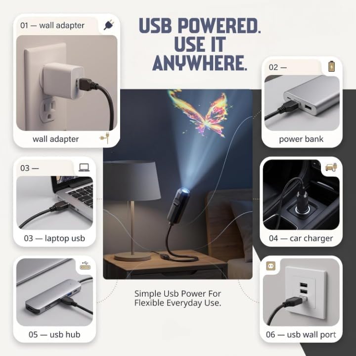 Image of 360-Degree Earth Projection Night Light, USB Star Lamp with Galaxy Display, Romantic Room Decor (Costom Animal)