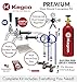Kegco 3P2PSCK-5T Kegerator Kit, 2-Tap, Stainless Steel