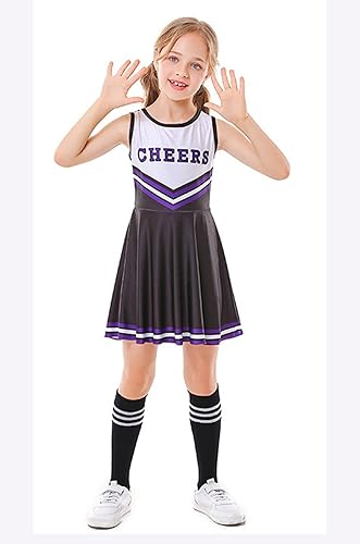 Miniatura 3 de Disfraces de animadora para niñas, vestidos de animadora, uniforme de animación, pompones