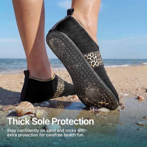 Image of Water Shoes for Women Men Quick-Dry Aqua Socks Swim Beach Outfits Barefoot Yoga Exercise Wear Sport Accessories Pool Camping Must Haves River Hiking Adult Youth Size
