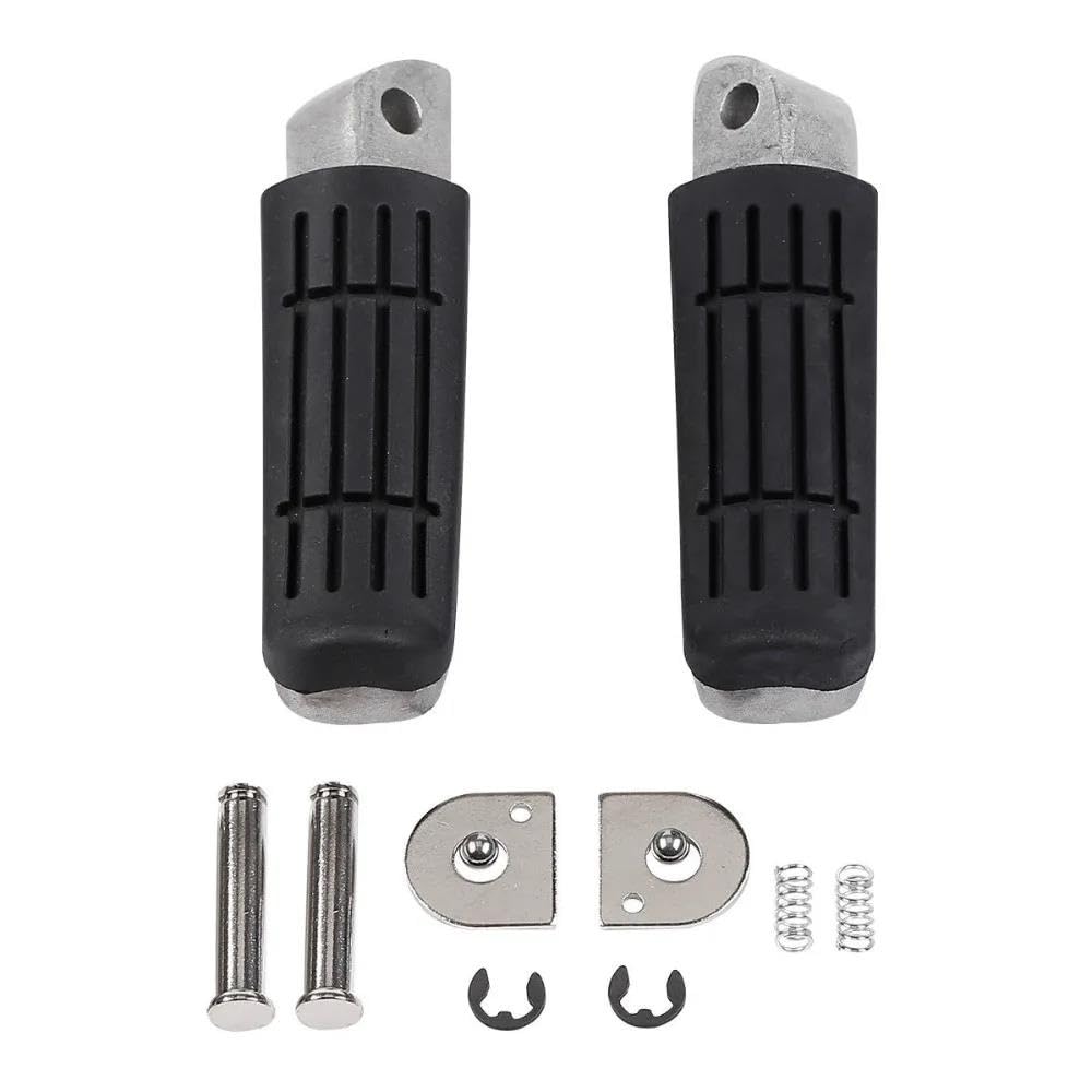 Repose-Pieds Moto Arrière pour Yamaha FZ6S FJR1300 XJR1300 Pédales de Passager Noir
