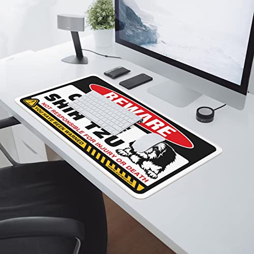 Tapis de souris grand format Shih Tzu pour protéger le bureau