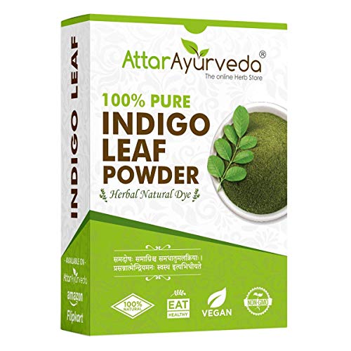 Attar Ayurveda Indigo Powder para cabello negro 200 gramos miniatura 1