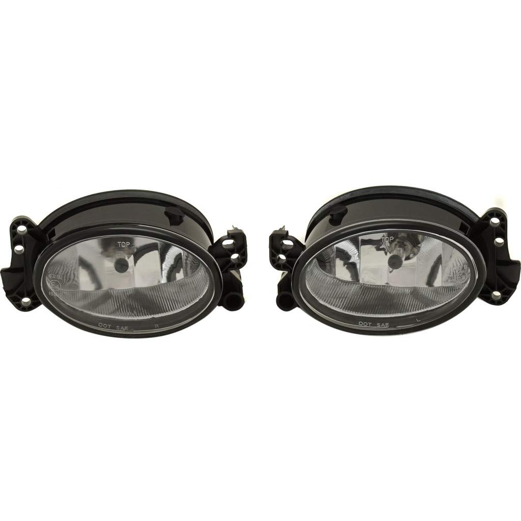CarLights360: For 2006 2007 2008 2009 2010 Mercedes-Benz R350 Fog Light Assembly Driver and Passenger Side Pair w/Bulbs | MB2592117 MB2593117