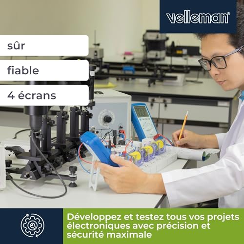 Alimentation de laboratoire réglable Velleman avec quadruple affichage LCD - 3