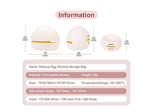 Miniatura 2 de Soporte de esponja de silicona para viajes o maquillaje diario, a prueba de polvo, portátil, a prueba de polvo, organizador de maquillaje de belleza