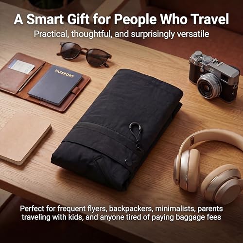 Image of 2-in-1 Convertible Travel Vest with Pockets for Men & Women | Avoid Carry-On Fees | Wearable Luggage | Vest Bag