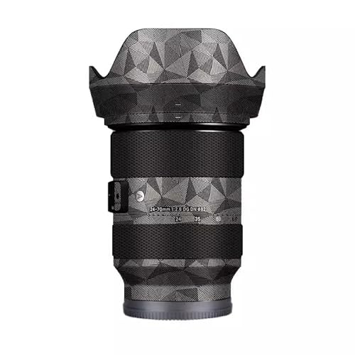 Sigma Art 24-70 mm F2.8 DG DN - Adhesivo protector para lente de cámara Sony (titanio, triángulo)