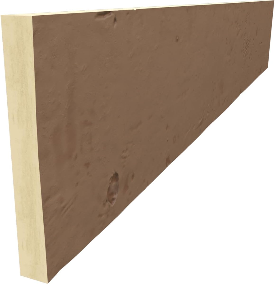 Ekena Millwork BMKPS1C0040X010X120HW 1-Sided Knotty Pine Endurathane Plank Faux Wood Beams, 10-in. L, Honey Wheat