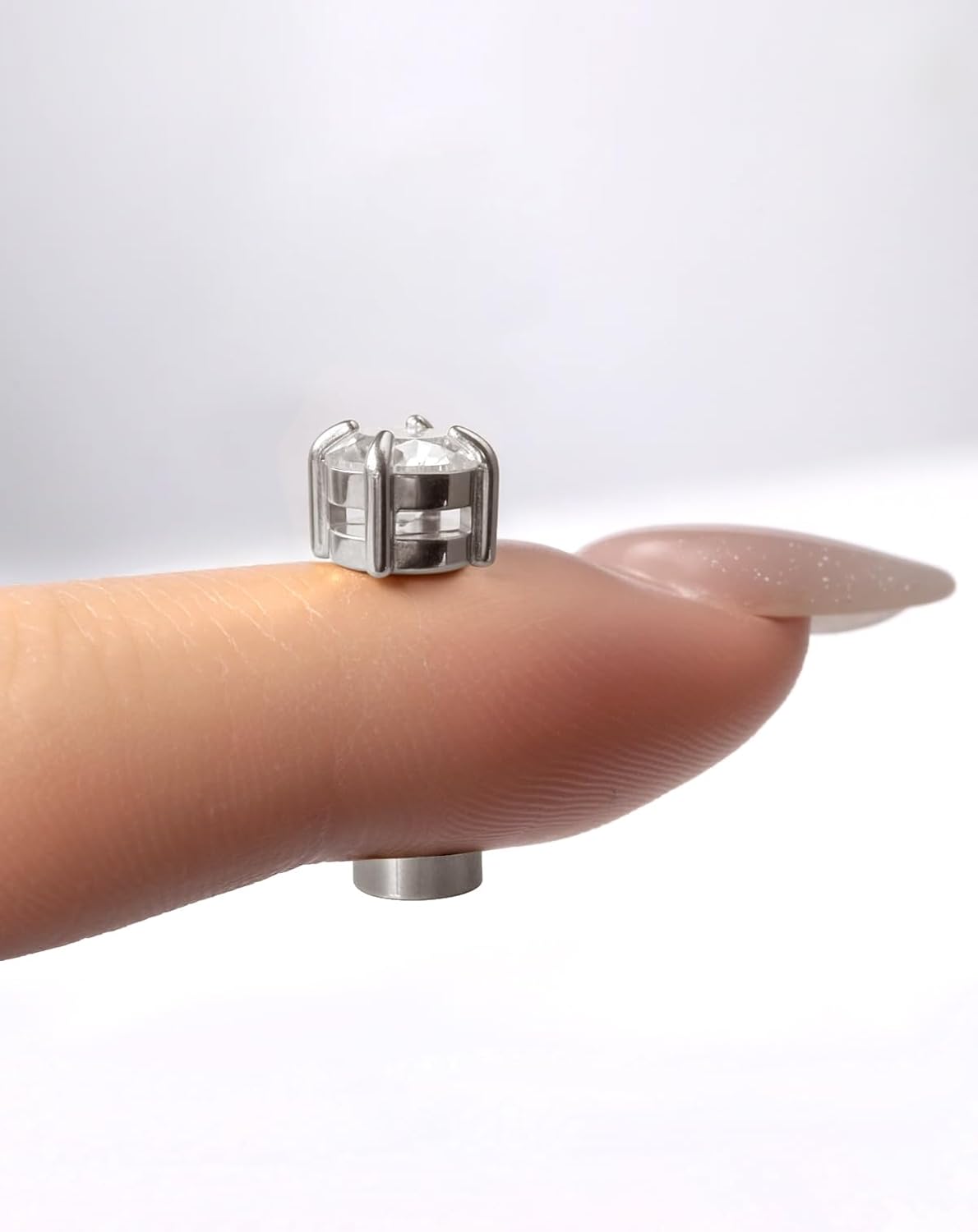 Moissanite Earrings Magnetic Earrings for Men Stainless Steel 14K Gold Plated Non Piercing Ear Clip On Stud Hypoallergenic VVS1 Fake Mens Earring 1.6Carats - Image 5