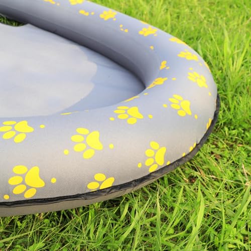 Doggy Pool Floating – schwimmende Höhle für Haustiere, Schwimmbad für Hunde, aufblasbares Floß, Sommerpool für Haustiere, aufblasbares Strandspielzeug