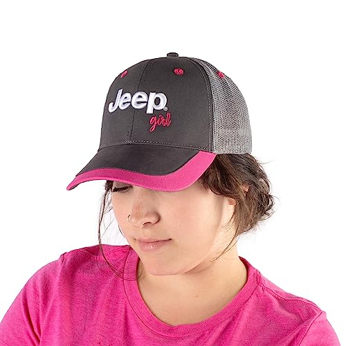 Jeep Girl Trucker Hat, Custom Structured Ball Cap for Women, Officially Licensed4