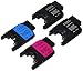 Generic Compatible High Yield Ink Cartridge Replacements for Brother LC75, BK / C / M / Y, 4-Pack Set