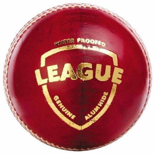 Aadriti Enterprises 4 Piece League Red Leather Ball for Practice, Match,Academy,and Tournament (Pack of 12)