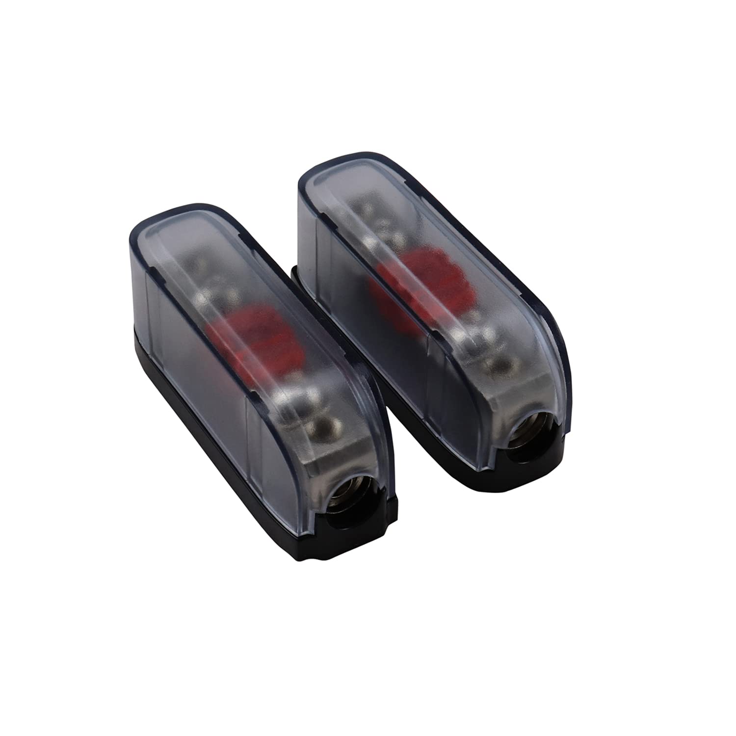 ZOOKOTO 2 Pcs 150A MINI AFS Inline Fuse Holder 4/8 Gauge in 4/8 Gauge Out Fuse Block for Car Audio